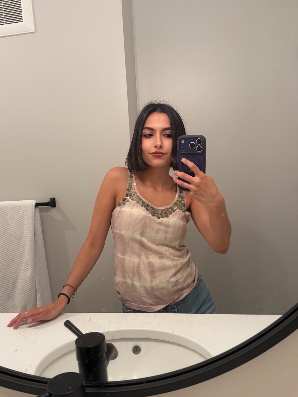 Y2K Coin-Embellished Tank
